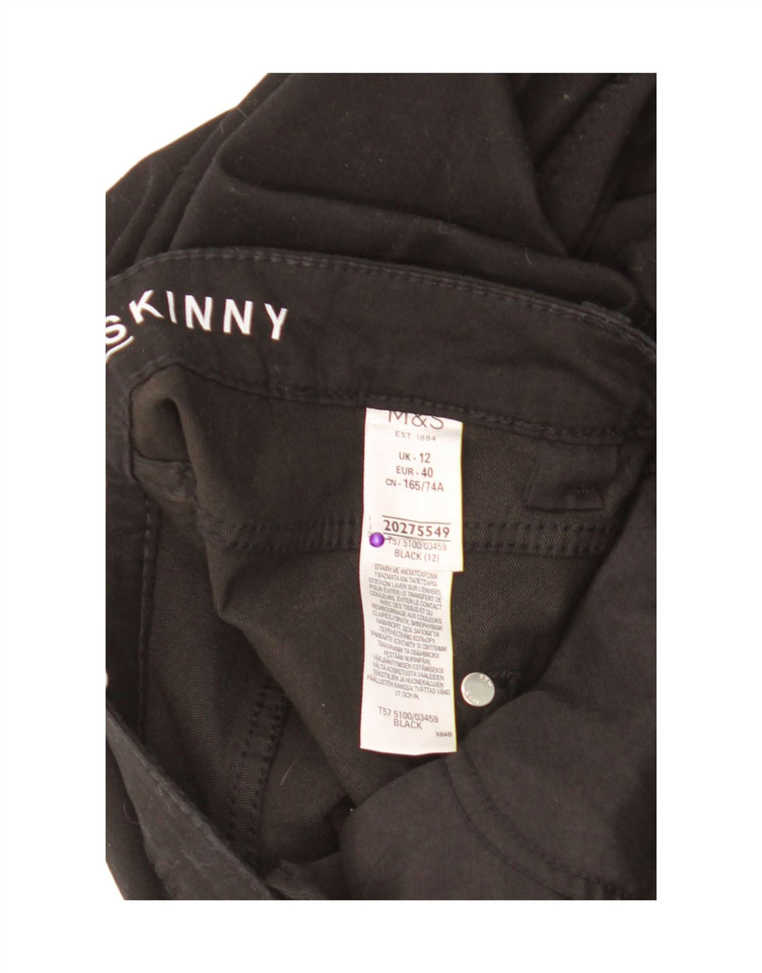 Krótkie spodnie damskie Marks & Spencer UK 12 Medium W30 L22 Czarne