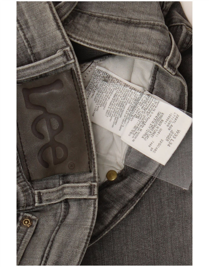 Męskie jeansy Lee Jegger Straight W33 L30 Szara bawełna