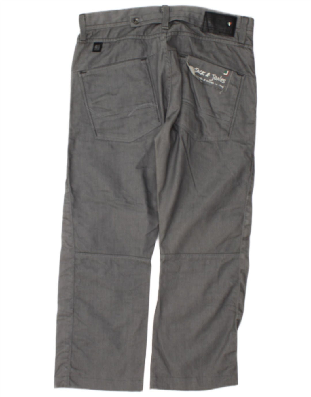 Męskie proste spodnie chino Jack & Jones W32 L27 szare