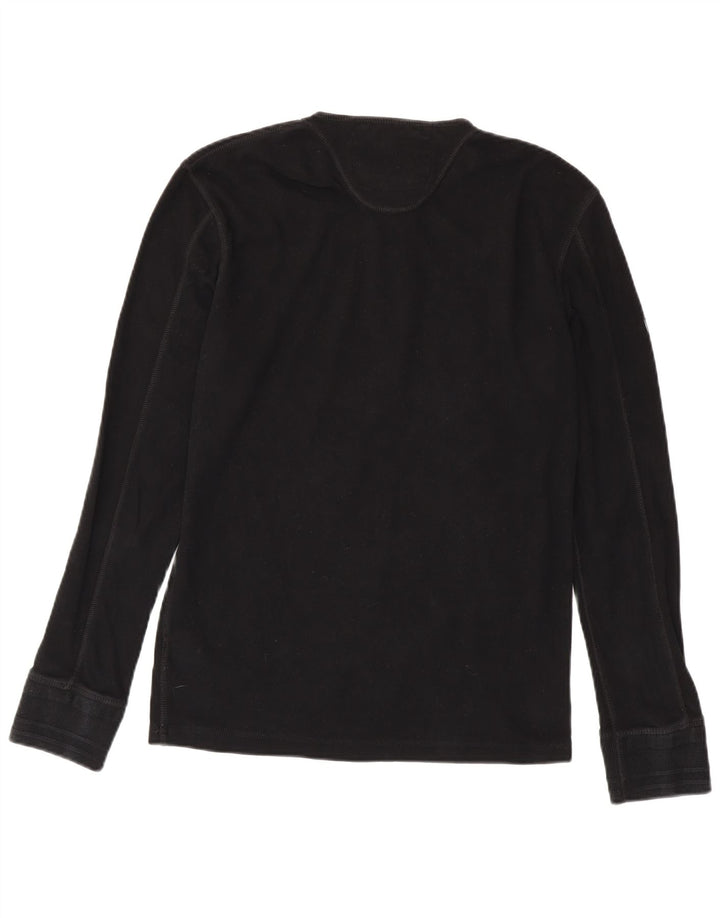 Męski top SUPERDRY Heritage z długim rękawem XL, czarny, bawełniany