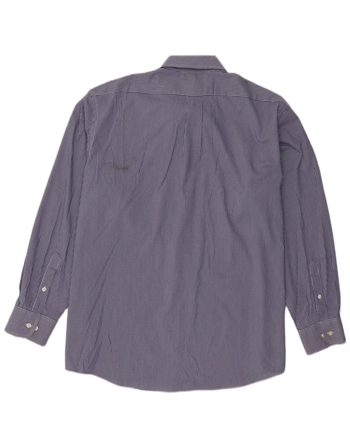 Koszula męska Chaps o regularnym kroju, rozmiar 18, 2XL, niebieska bawełniana kratka