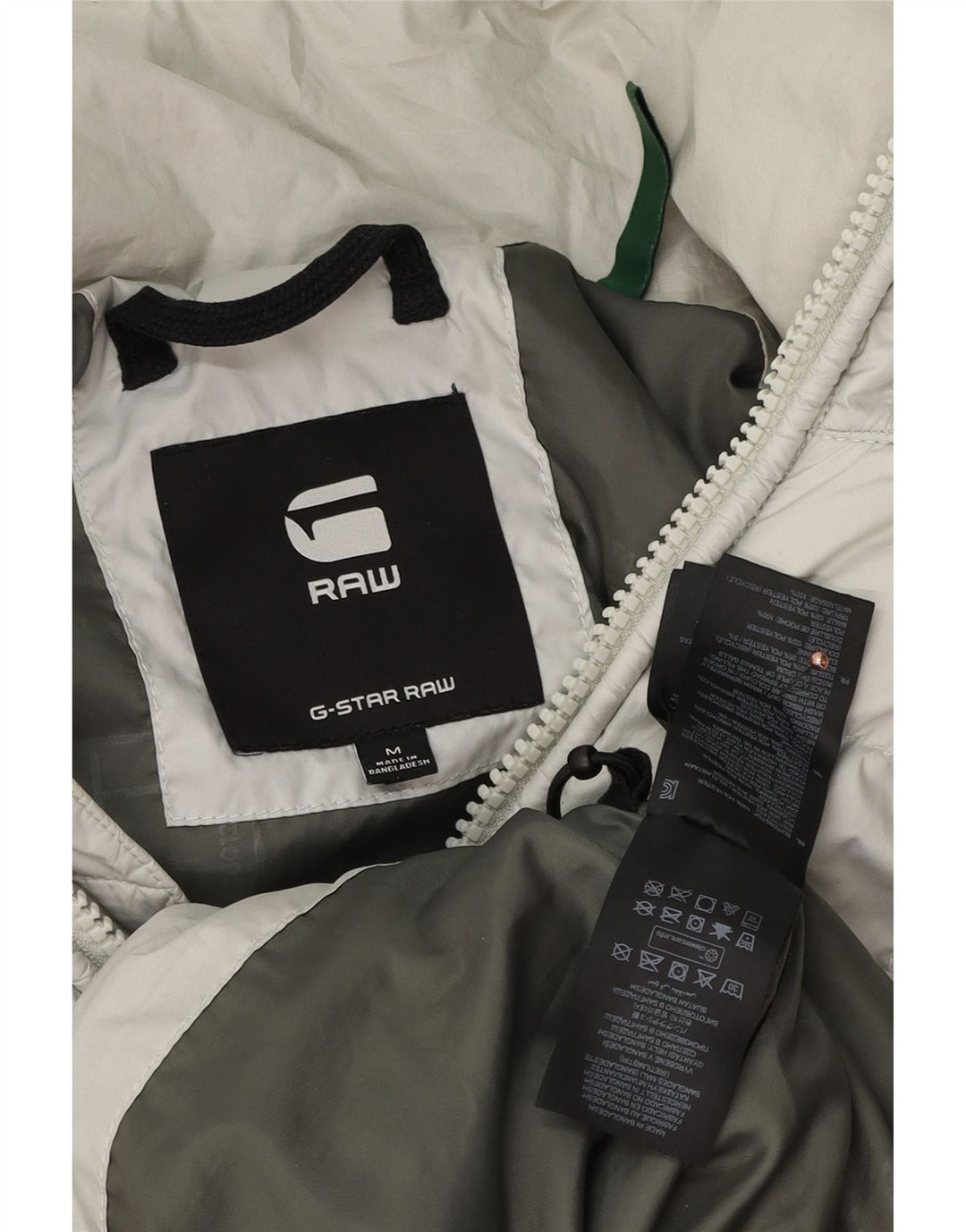 Męska ocieplana kurtka z kapturem G-STAR UK 38, średni szary poliester