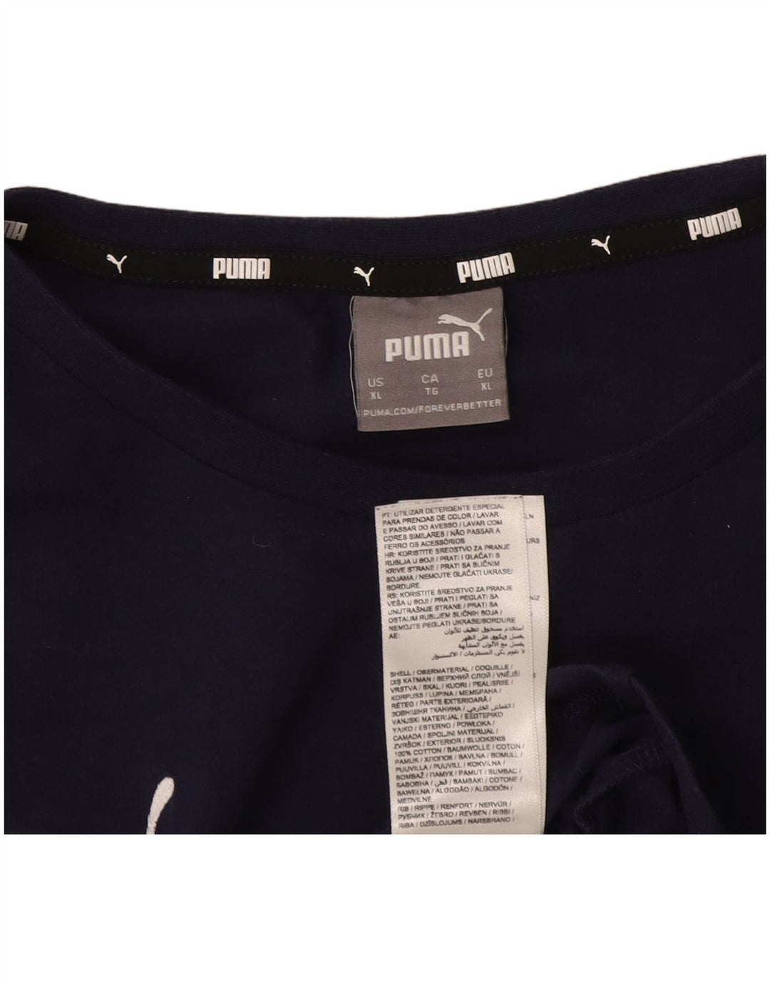 T-shirt męski Puma Top XL, granatowy, bawełniany