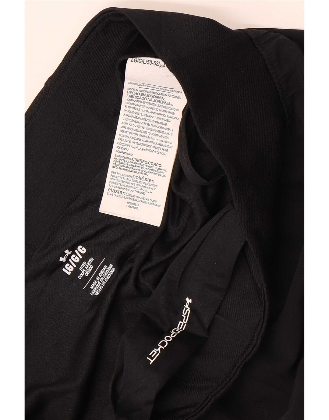 Męskie spodenki sportowe Under Armour, duże, czarne, poliestrowe
