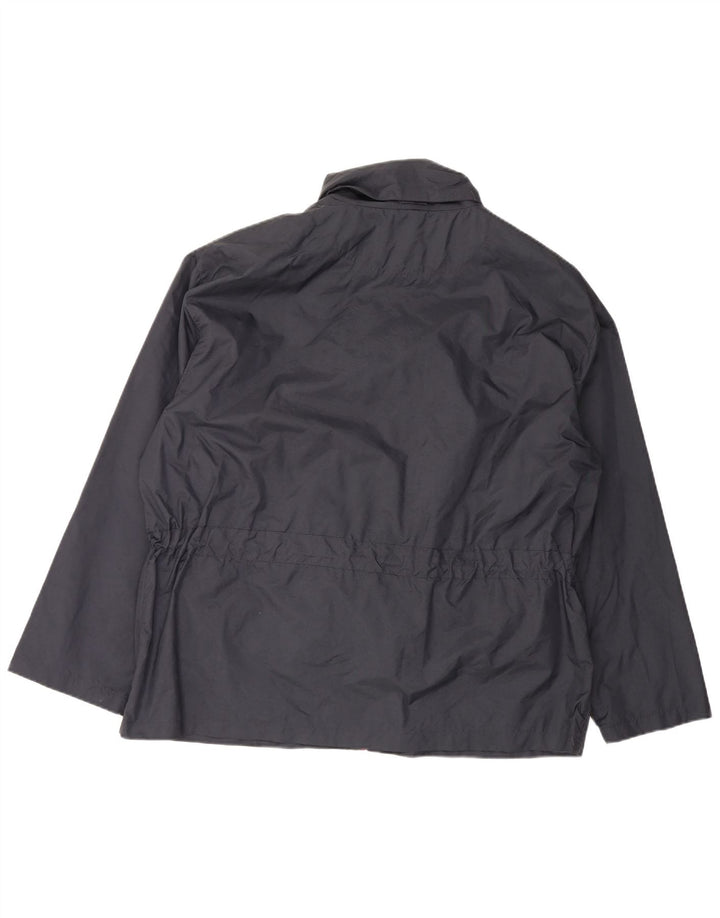 Męska kurtka przeciwdeszczowa Spalding UK 42 XL, granatowa, nylonowa