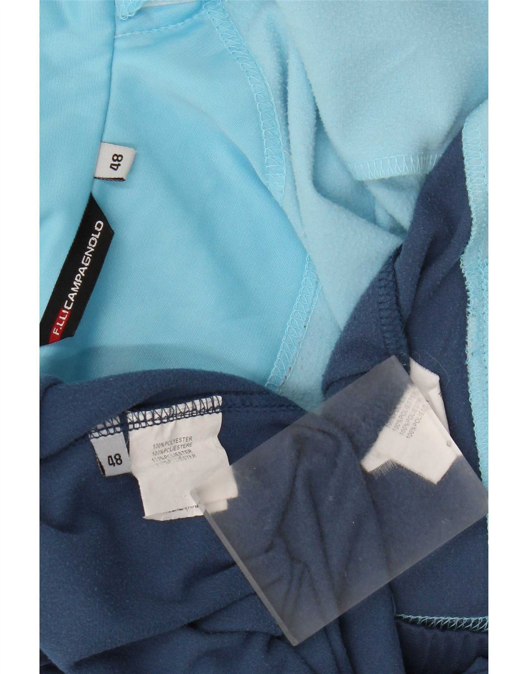 Damski pełny dres F.LLI Campagnolo IT 48 XL Niebieski poliester z blokami kolorów