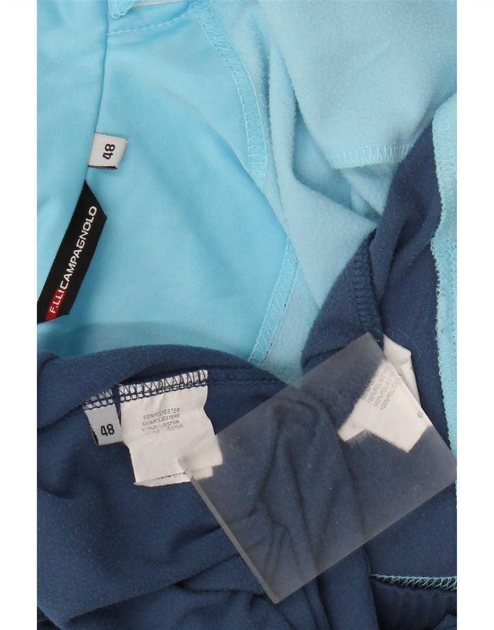 Damski pełny dres F.LLI Campagnolo IT 48 XL Niebieski poliester z blokami kolorów