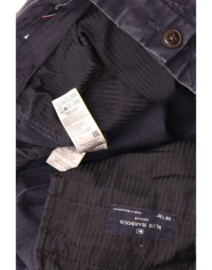 Spodnie męskie MARKS & SPENCER Blue Harbor Chino W38 L27 Granatowe