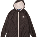 Damska kurtka przeciwdeszczowa Adidas z kapturem UK 18 XL, czarny poliester