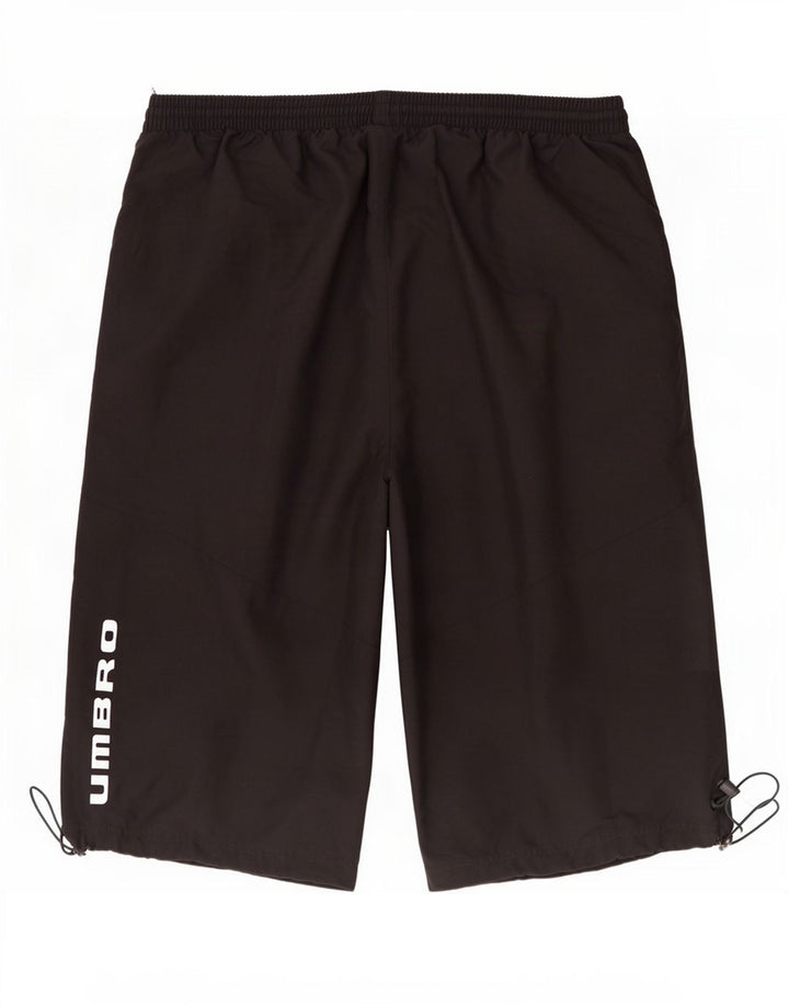 Męskie bermudy sportowe Umbro 2XL, czarny poliester