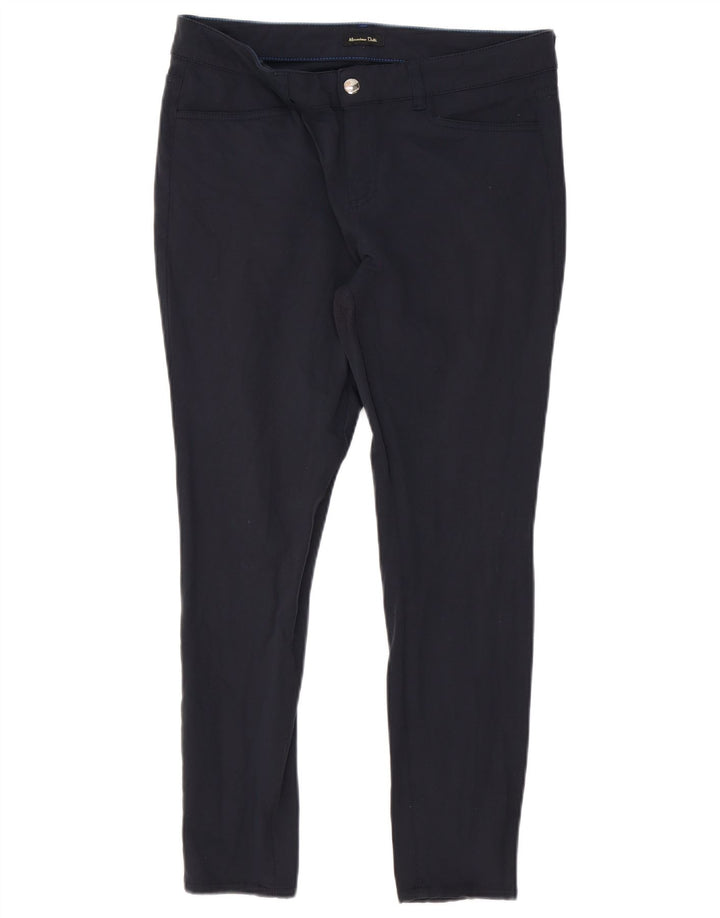 Spodnie damskie MASSIMO DUTTI Crop EU 42 Large W32 L26 Granatowe