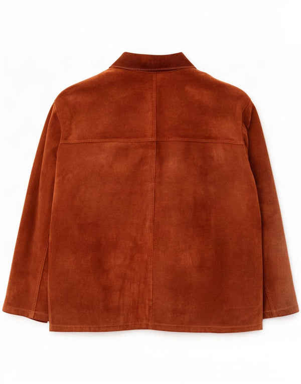 Męska zamszowa kurtka vintage UK 42 XL brązowa