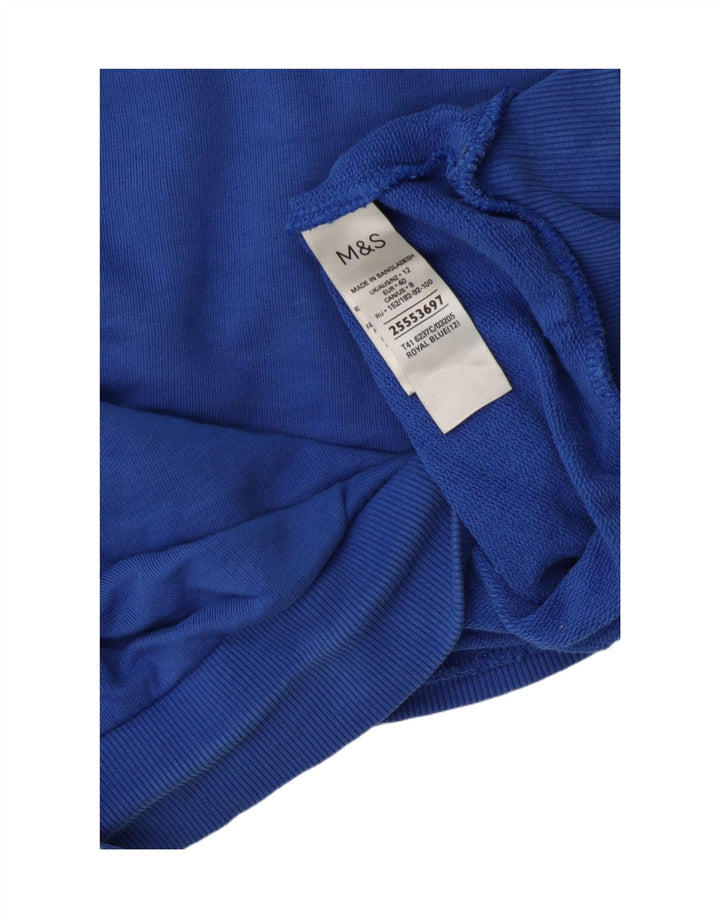 Damska bluza dresowa Marks & Spencer UK 12, średnia niebieska, bawełniana
