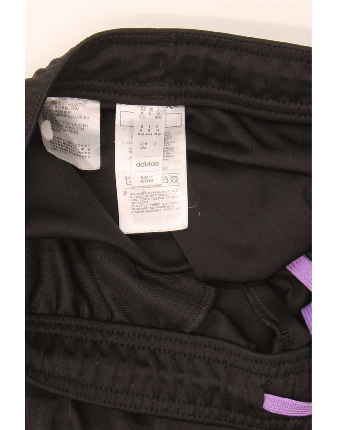 Damskie spodnie dresowe Adidas UK 12/14 Średni czarny poliester
