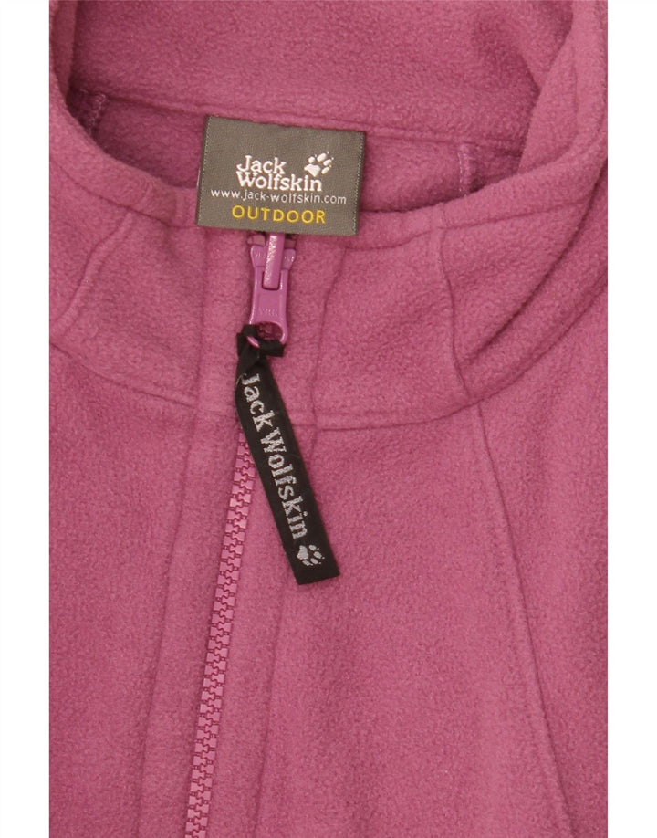 Damska kurtka polarowa Jack Wolfskin z podszewką UK 18/20 XL, różowy poliester