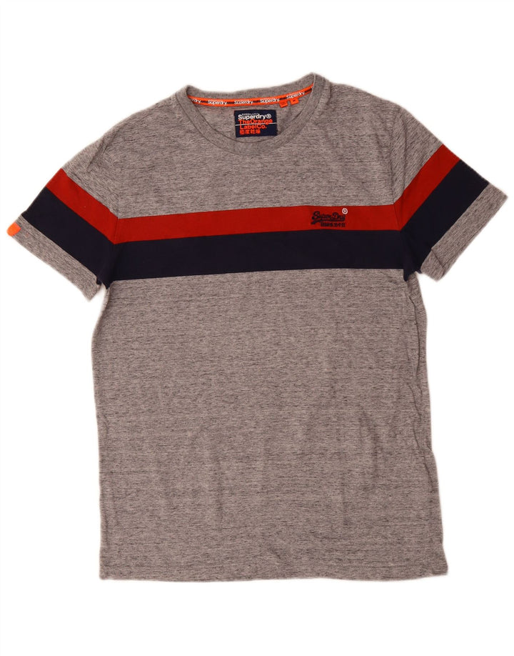T-shirt męski SUPERDRY Top, bawełniany, w kolorze średniej szarości