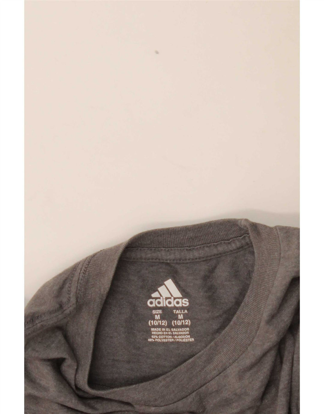 Chłopięca koszulka z grafiką Adidas Top 10-11 lat, średnia szara bawełna