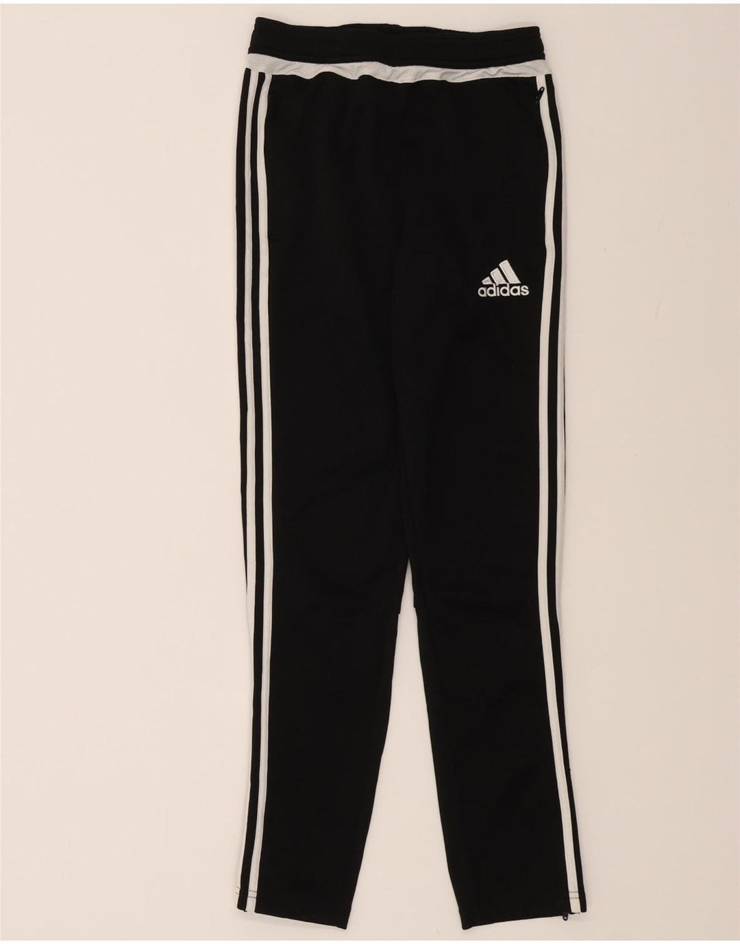 ADIDAS Boys Climacool Full Tracksuit 13-14 Years Black Striped Polyester Vintage Adidas and Second-Hand Adidas from Messina Hembry 