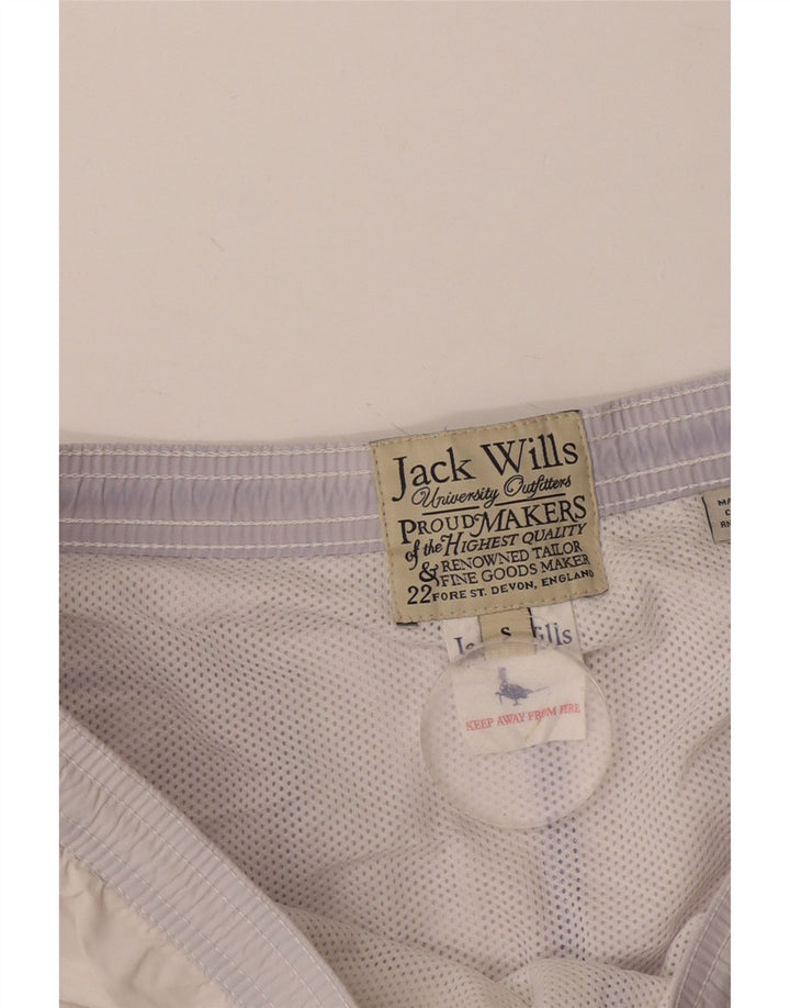 Męskie spodenki kąpielowe Jack Wills z grafiką, małe, niebieskie, bawełniane