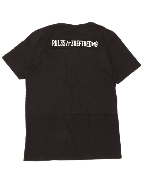 Męski T-shirt z grafiką JACK & JONES, XL, czarny