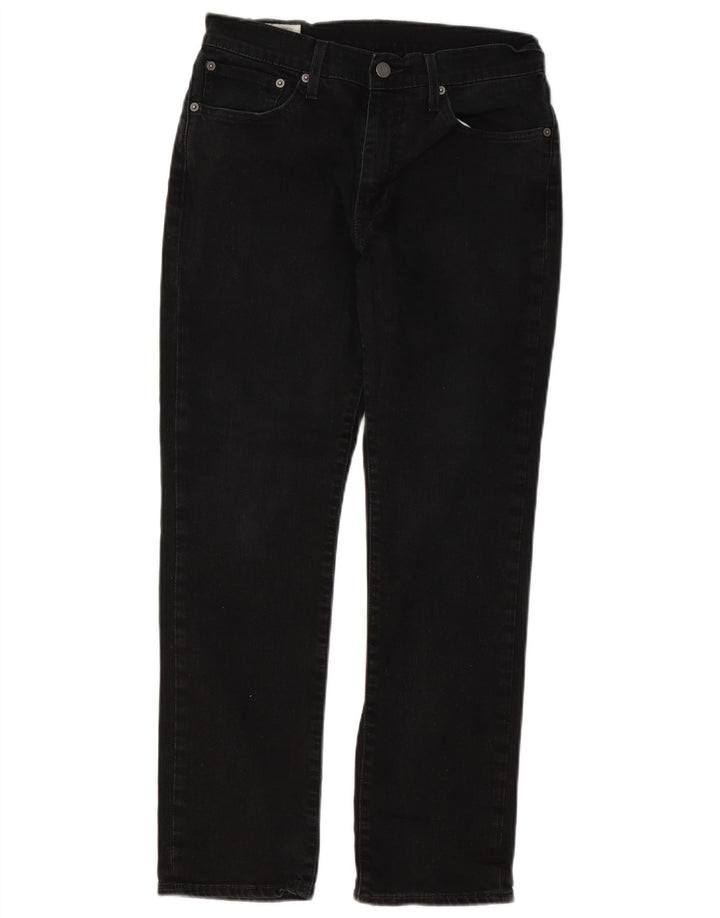 Męskie proste dżinsy Levi's W31 L28 Czarna bawełna