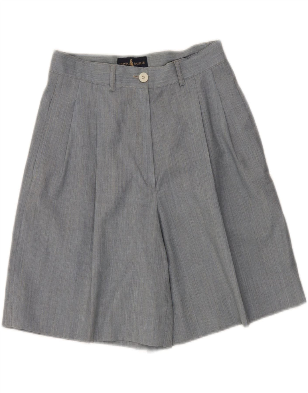 Damskie szorty z wysokim stanem Olivia Hassler IT 42 Medium W28 Niebieska wełna