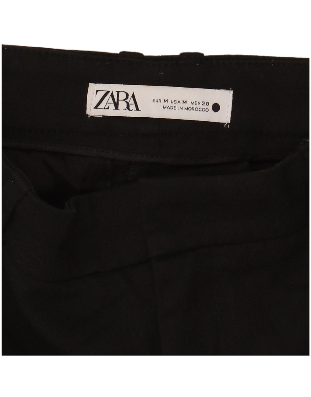 Damskie spodnie garniturowe Zara, średnie W28 L30, czarne