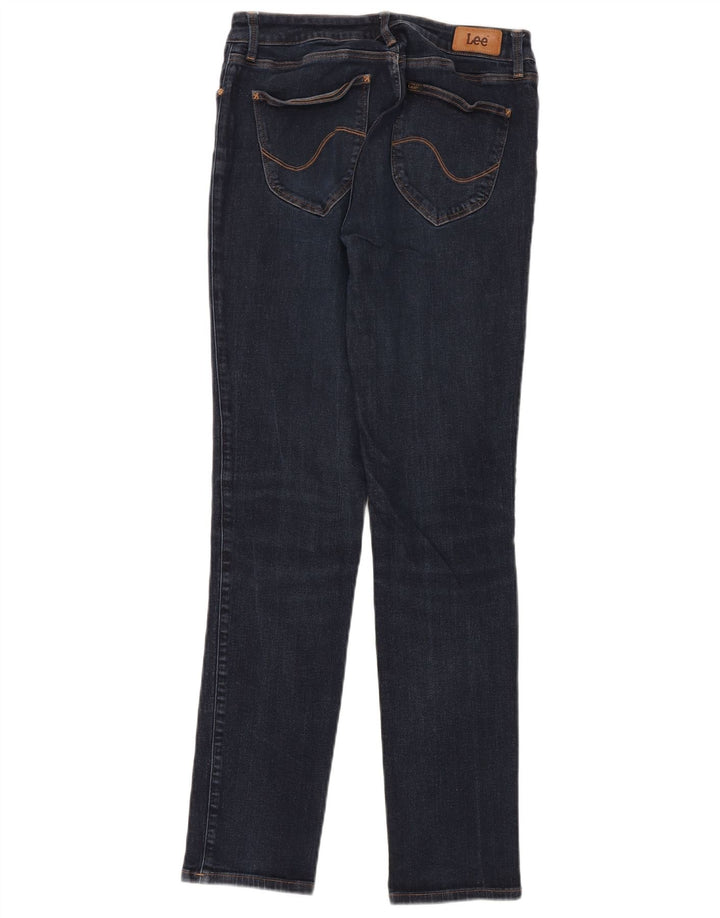 Damskie jeansy LEE Marion Straight W30 L33 Niebieskie bawełniane