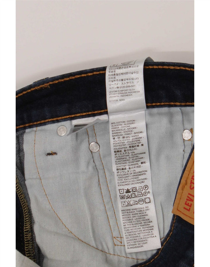 Męskie jeansy Levi's 511 Slim W33 L30 Granatowa bawełna