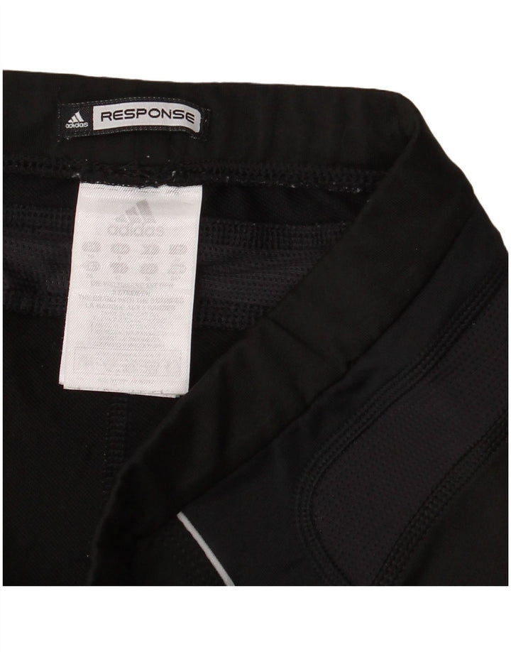 Damskie legginsy Adidas Capri UK 10, małe, czarne, poliestrowe