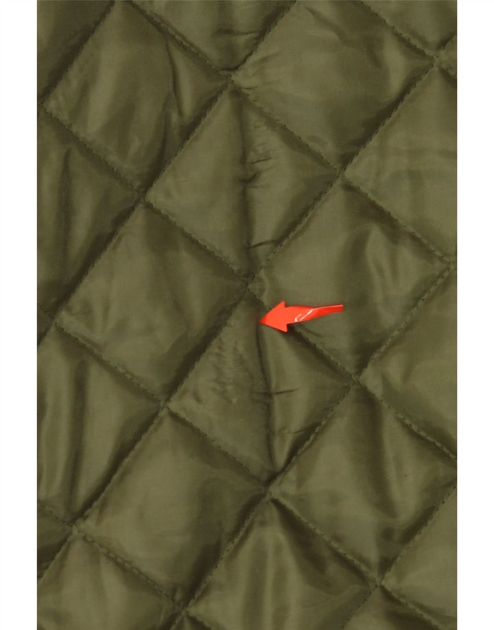 Męska pikowana kurtka VINTAGE UK 42 XL Khaki, poliester