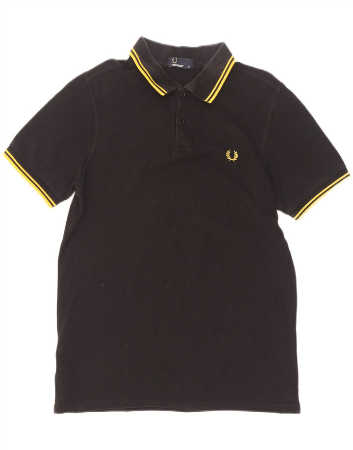 Męska koszulka polo Fred Perry, bawełniana w średnie czarne paski