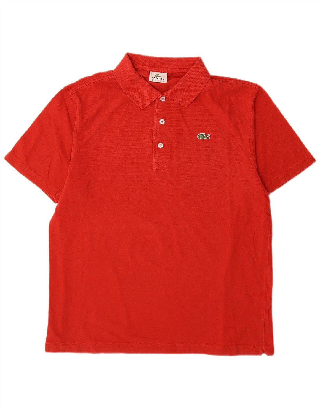 Męska koszulka polo Lacoste, rozmiar 5, duża, czerwona, bawełniana