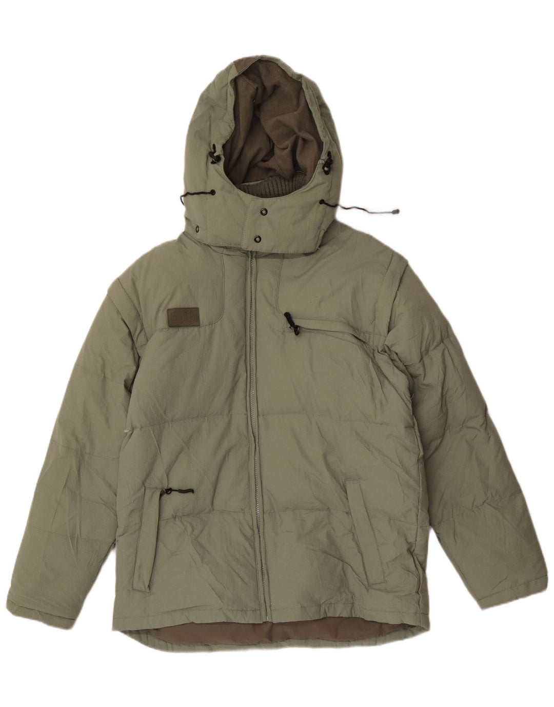 Męska ocieplana kurtka z kapturem Fila UK 36 Small Green Polyester