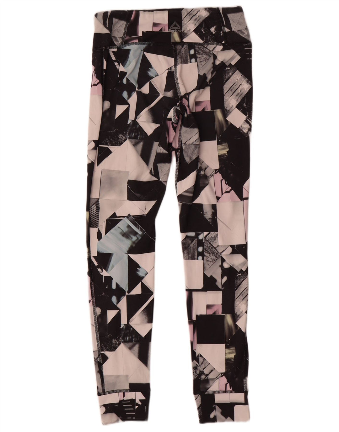 Damskie legginsy Reebok UK 8/10 Małe, wielokolorowe, geometryczne poliester
