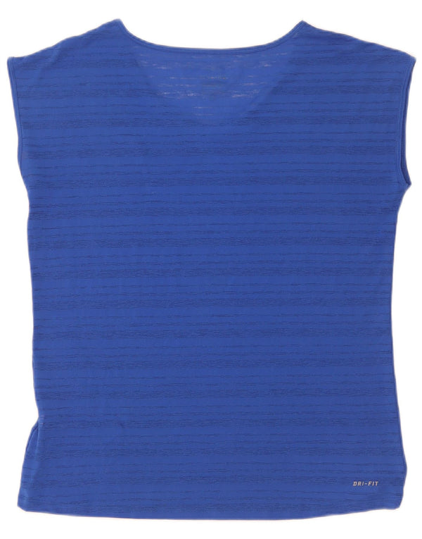 Damska koszulka Nike Dri Fit Top UK 14 w średnie niebieskie paski