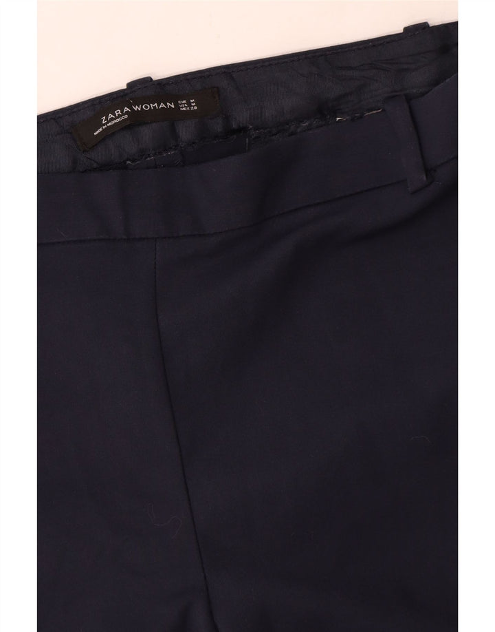 Spodnie damskie Zara Slim Casual, średnie W28 L26, granatowe