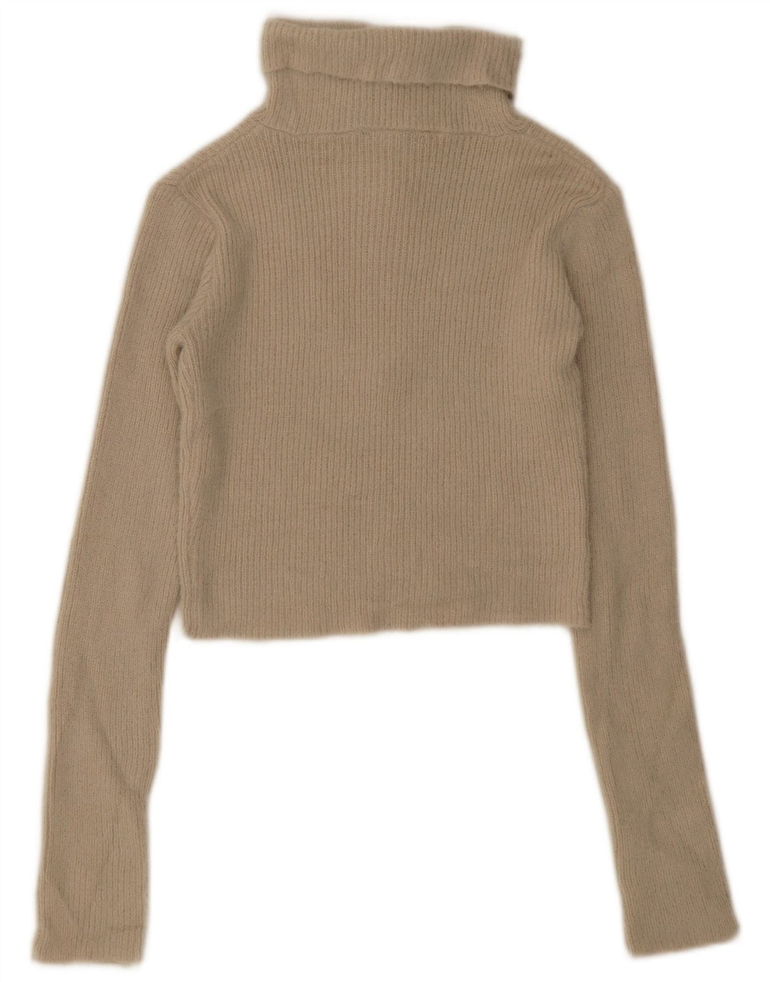 Sweter damski Zara z krótkim rękawem i zamkiem błyskawicznym UK 12, średni beż