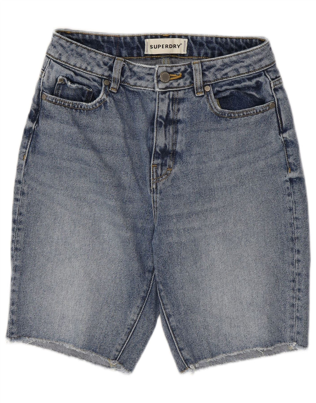 Damskie spodenki jeansowe SUPERDRY W26 Małe, niebieskie, bawełniane