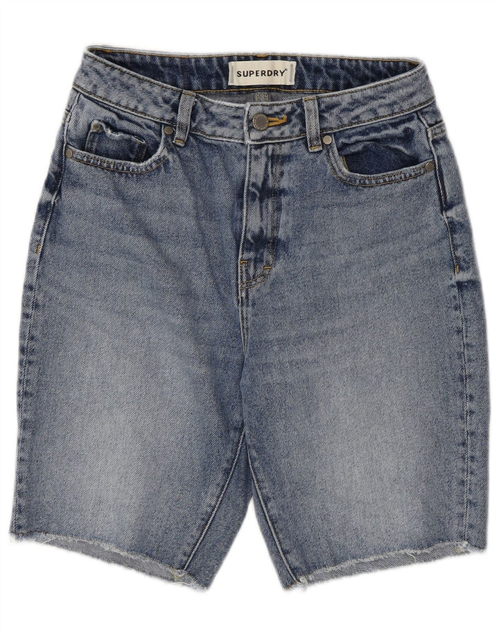 Damskie spodenki jeansowe SUPERDRY W26 Małe, niebieskie, bawełniane