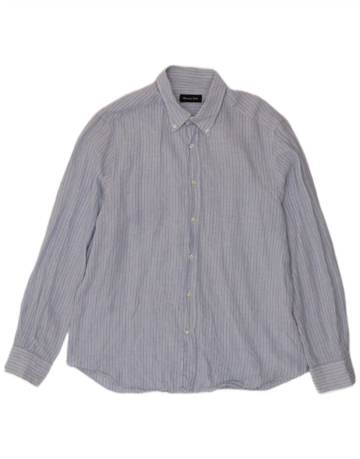 Koszula męska Massimo Dutti XL w niebieskie prążki