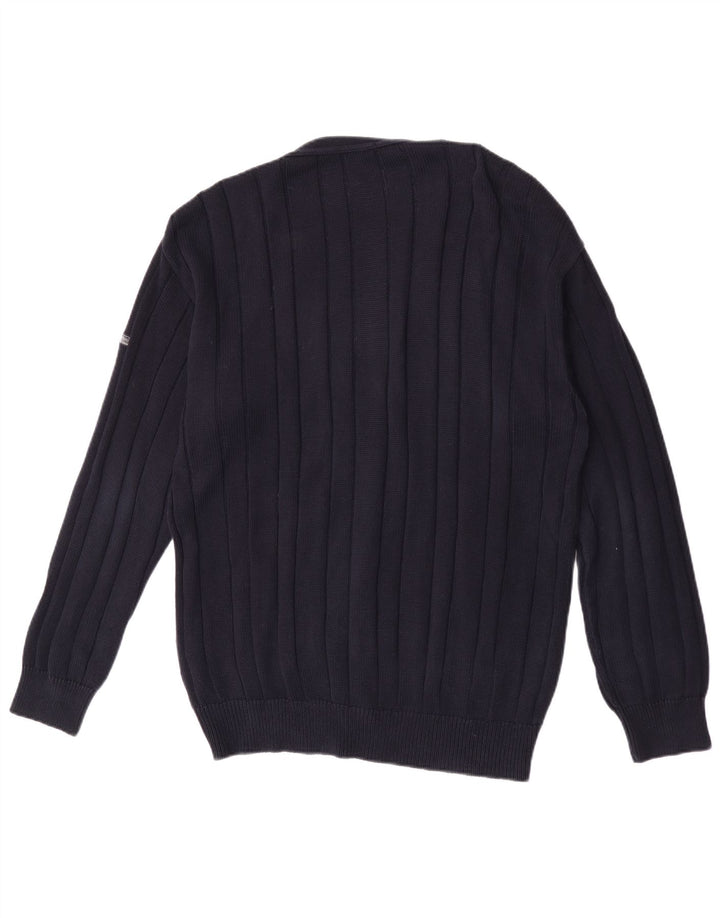 Sweter męski Sergio Tacchini, średni granatowy, bawełniany