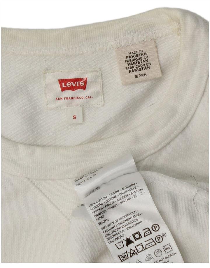 Męska bluza Levi's Sweter, mała, biała, bawełniana