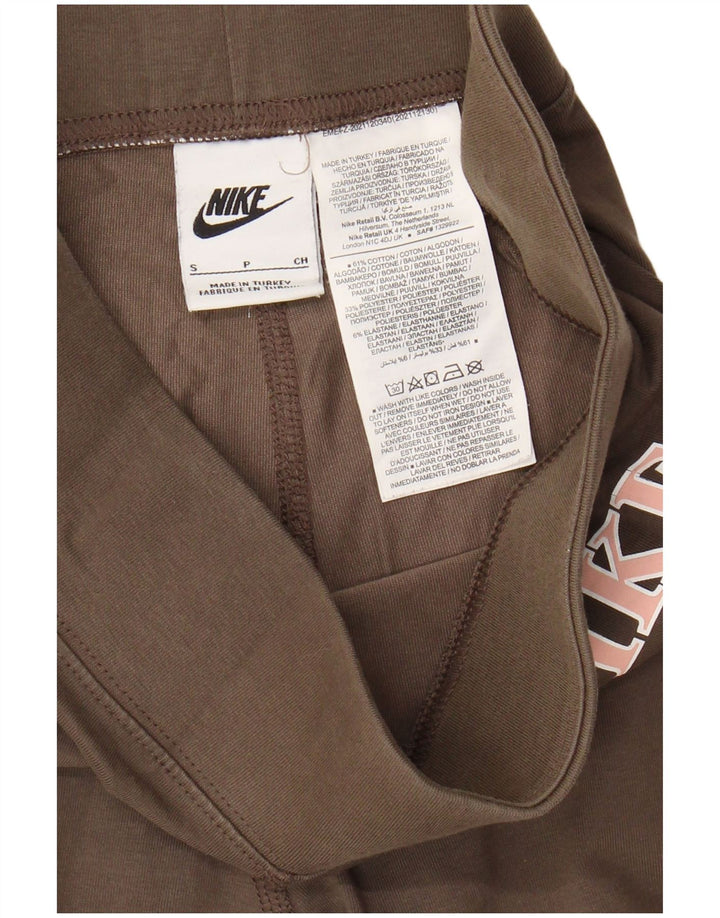 Damskie legginsy NIKE Graphic UK 10 małe, szare, bawełniane