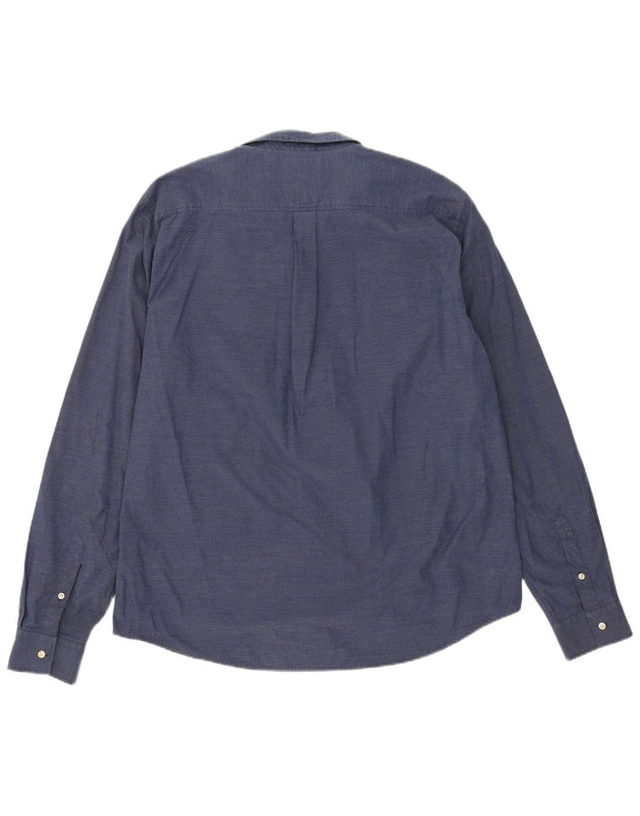 Męska koszula Superdry o regularnym kroju XL, niebieska, bawełniana