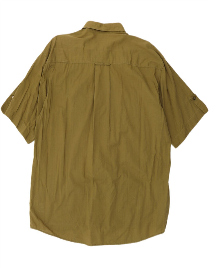 CAMEL ACTIVE Mens Short Sleeve Shirt Large Khaki Cotton Vintage Camel Active and Second-Hand Camel Active from Messina Hembry 