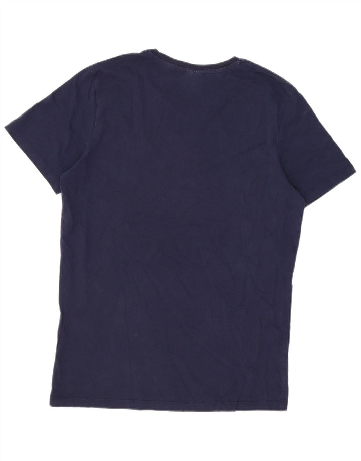 T-shirt męski Jack & Jones, średni, granatowy, bawełniany