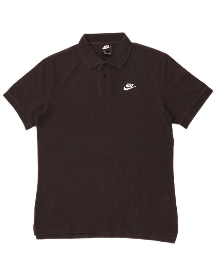 Męska koszulka polo Nike, średnia czarna, bawełniana