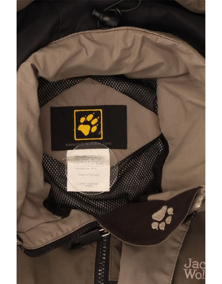 Męska kurtka wiatrówka Jack Wolfskin z kapturem UK 36/38 średni beż