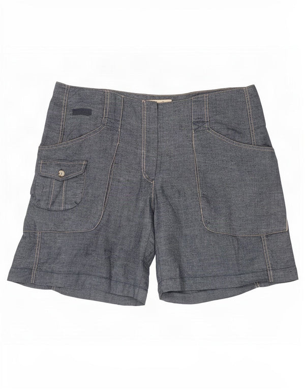 Damskie spodenki cargo Marlboro Classics IT 48 XL W38 Granatowe lniane